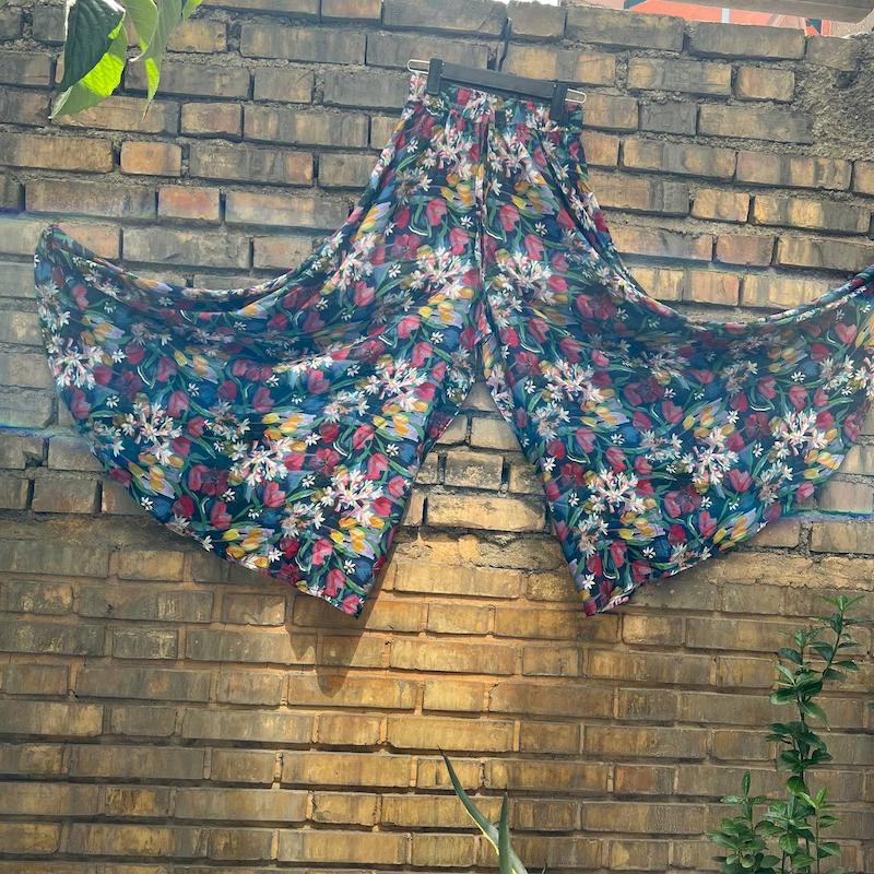 دامن شلواری نخی  