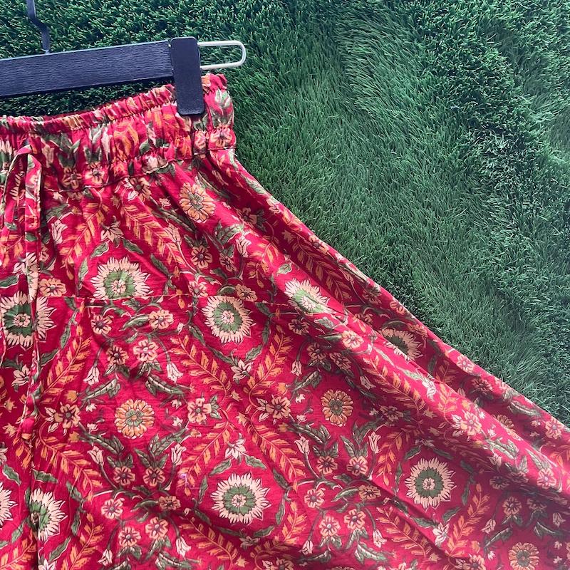 دامن شلواری باتیک نارنجی