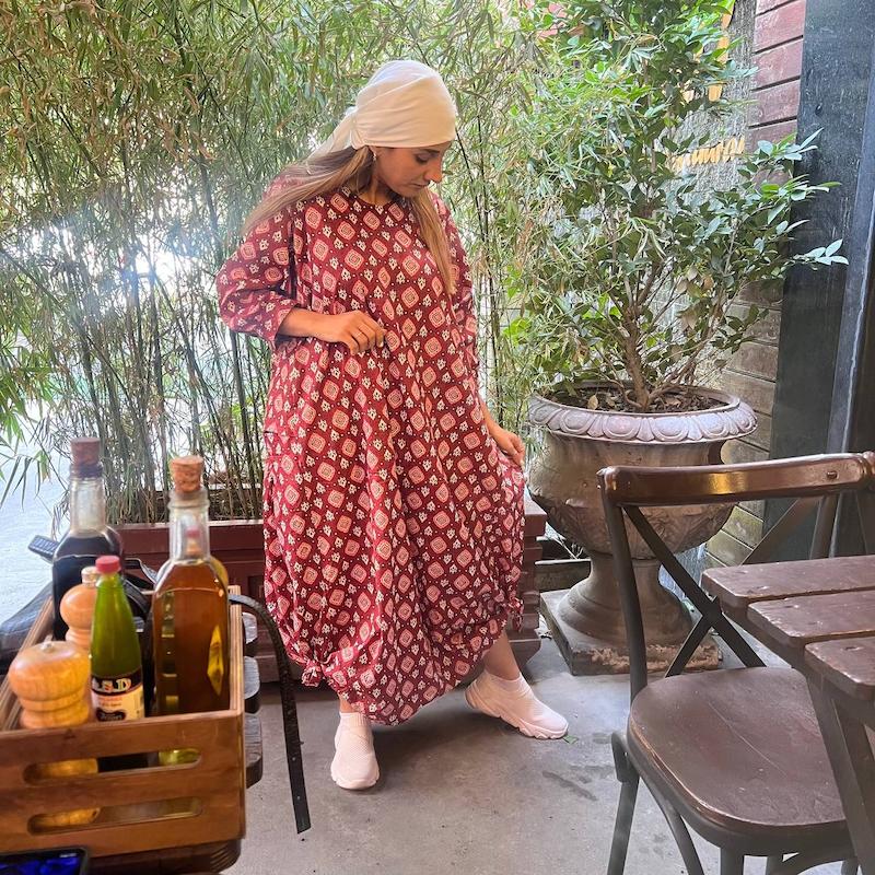 پیراهن باتیک قرمز