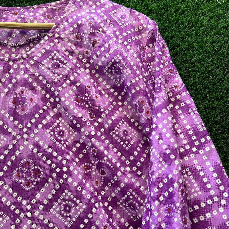 پیراهن باتیک بنفش