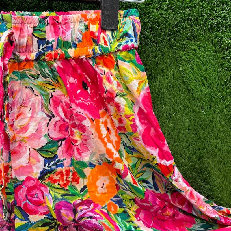 دامن شلواری نخی d39