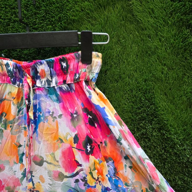 دامن شلواری نخیD50