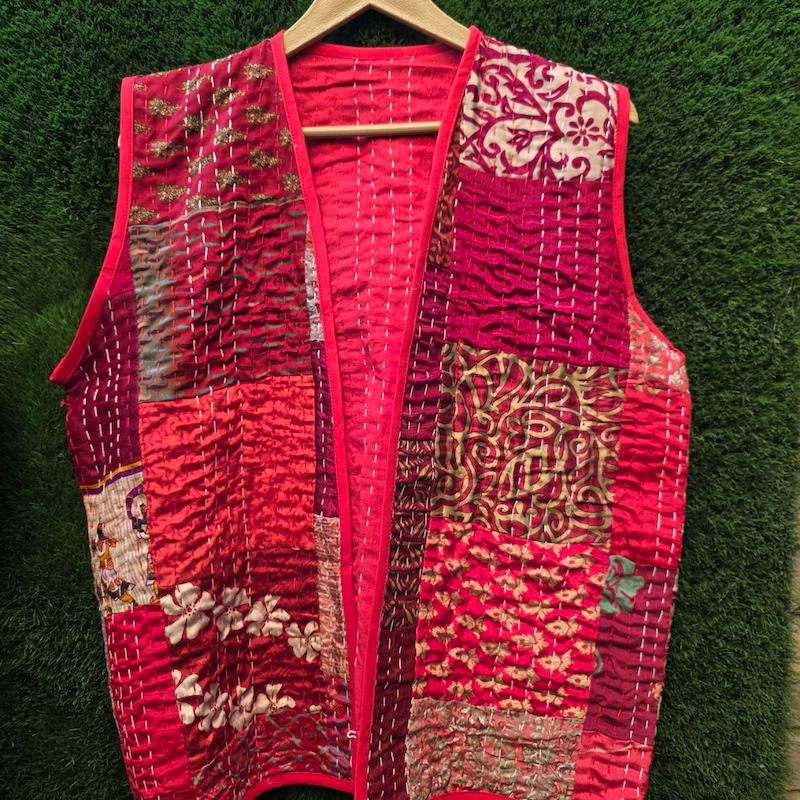 جلیقه چهل تیکه ابریشم کوک دوزی 3