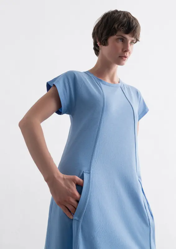 Slub Jersey Midi Dress 