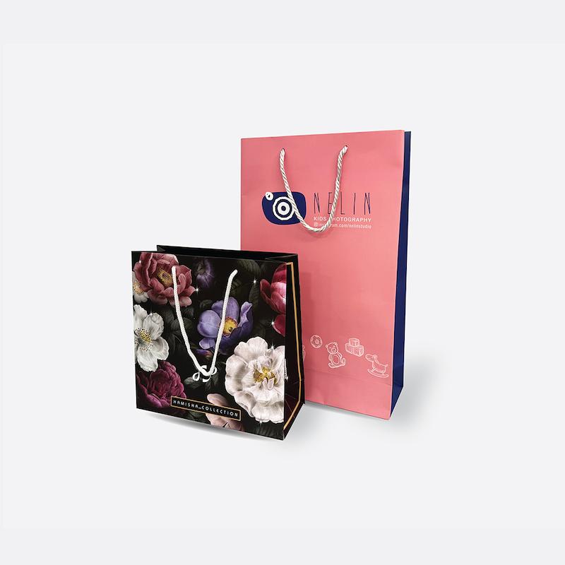 ساک خرید گلاسه 200 گرم I سلفون مات + یووی موضعی