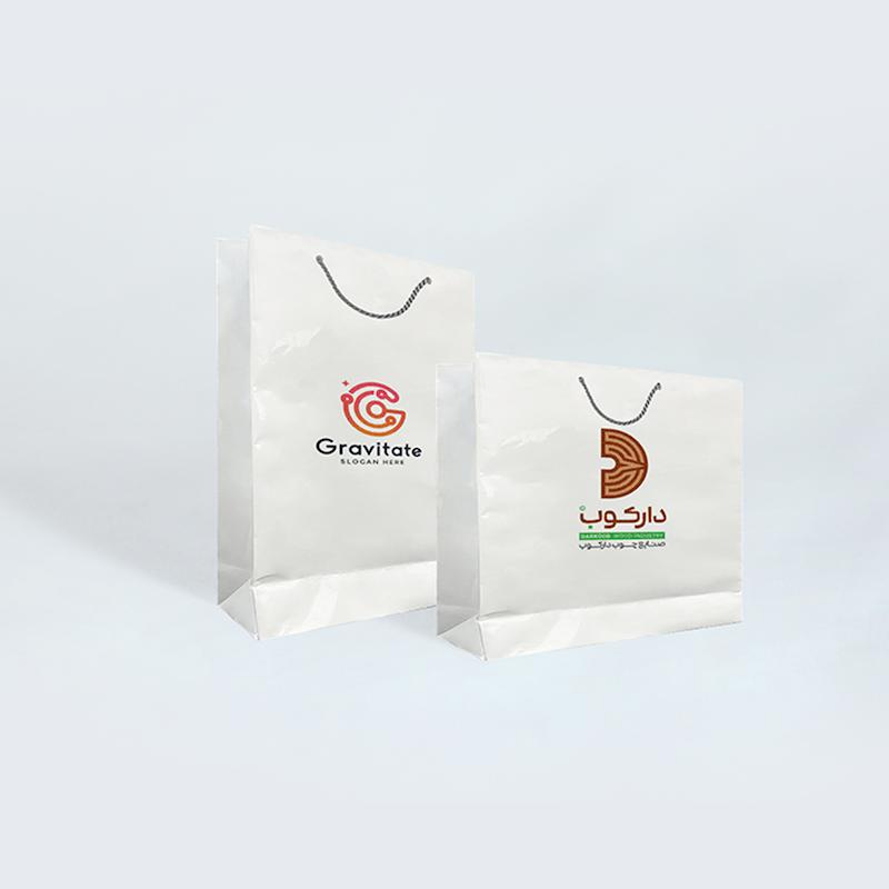 ساک خرید گلاسه 170 گرم I سلفون براق