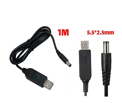 کابل تبدیل USB به DC خروجی ۱۲ ولت