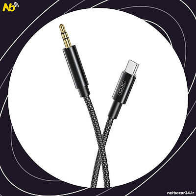 کابل تبدیل usb-c به جک 3.5 میلی متری ایکس او مدل nb-r211b طول 1 متر