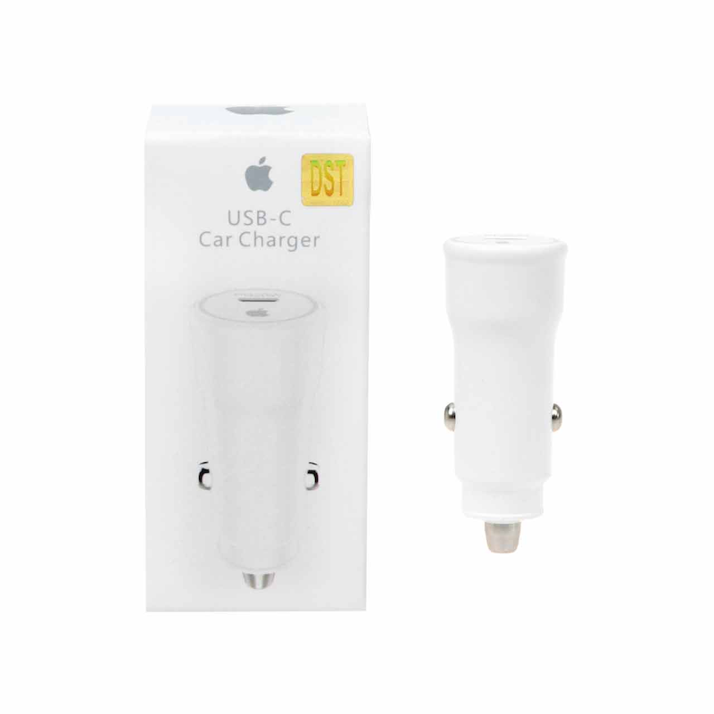 شارژر فندکی 20W فست و PD تک پورت آیفون USB-C – سفید – DST