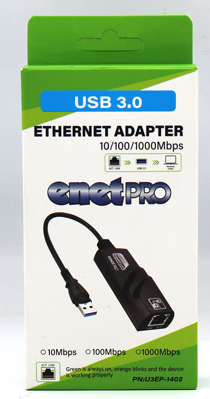 تبدیل USB3.0 به Ethernet(Lan) مدل EnetPro سرعت 10/100/1000