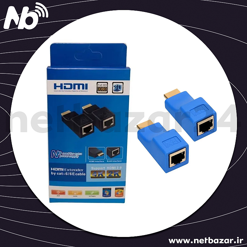 افزایش HDMI تک کابله تا ۳۰ متر