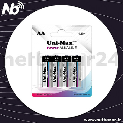 باتری قلم ۴ عددی الکالاین UNIMAX-LR6