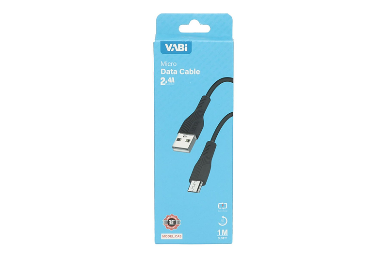 کابل شارژ وابی Type-A به Micro-USB مدل CA5 با طول 1 متر VABi CA5 Type-A to Micro-USB 1m