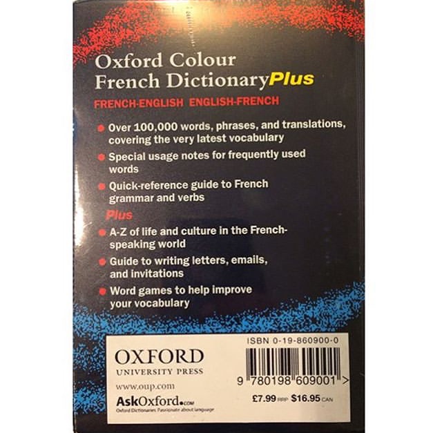 Oxford Color French Dictionary Plus