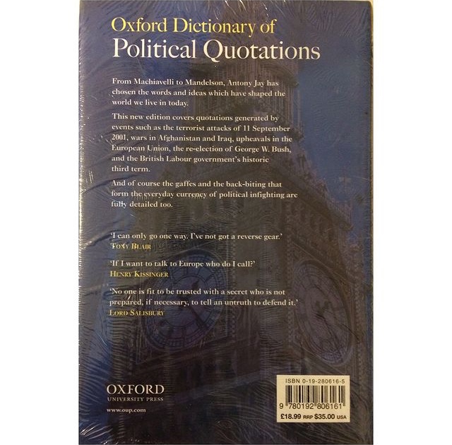 Oxford Dictionary of Political Quotations