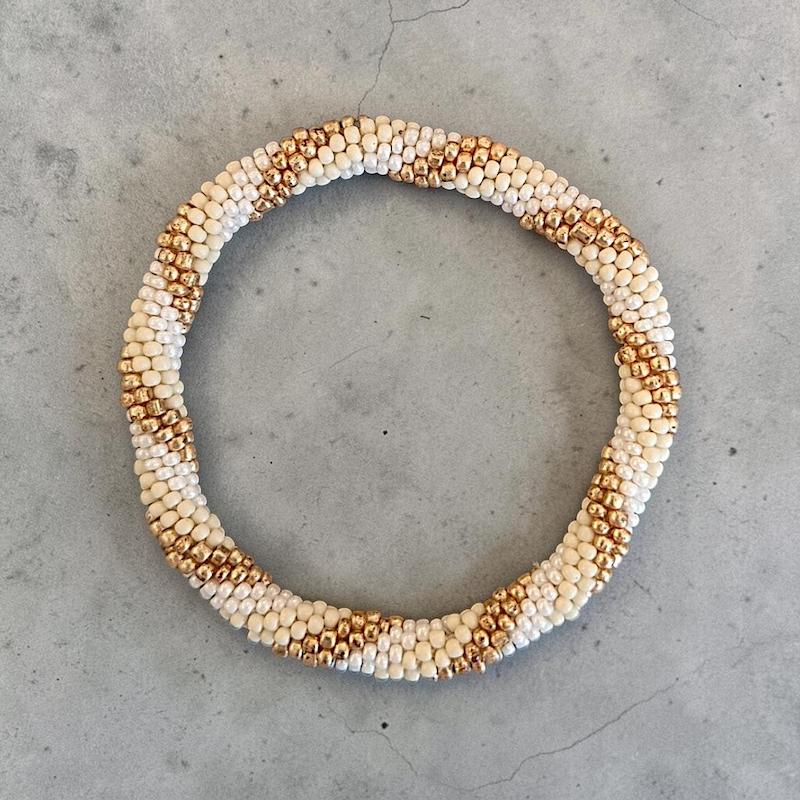 دستبند مروارید و گوی 