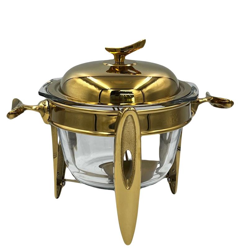 سوفله سوپ خوری رزلند مدل قایقی طلایی