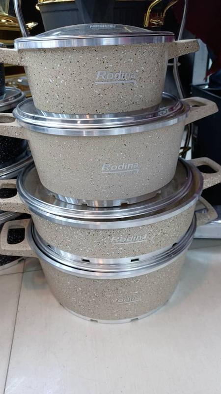 سرویس قابلمه چدن گرانیت رودینا ۸ پارچه