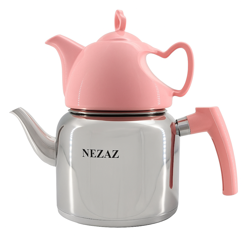 ست کتری و قوری نزاز کد 2402 گنجایش 2 لیتر