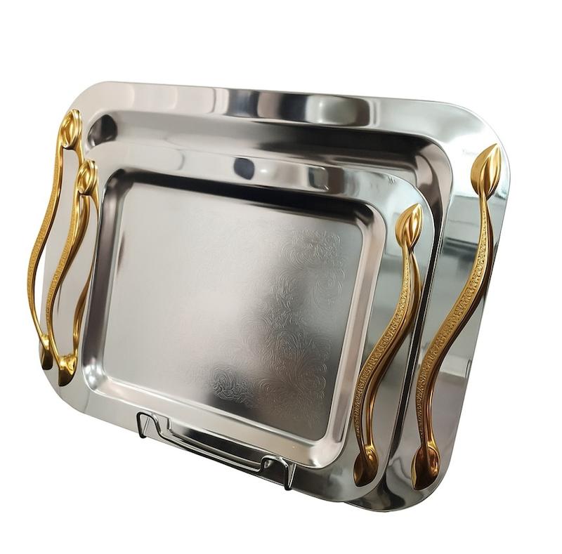 سینی مدل دسته ماری طرحدار دو عددی