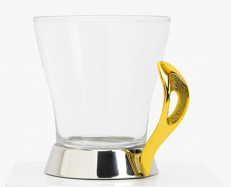 چای خوری رزلند مدل قایقی 6 عددی استیل طلایی