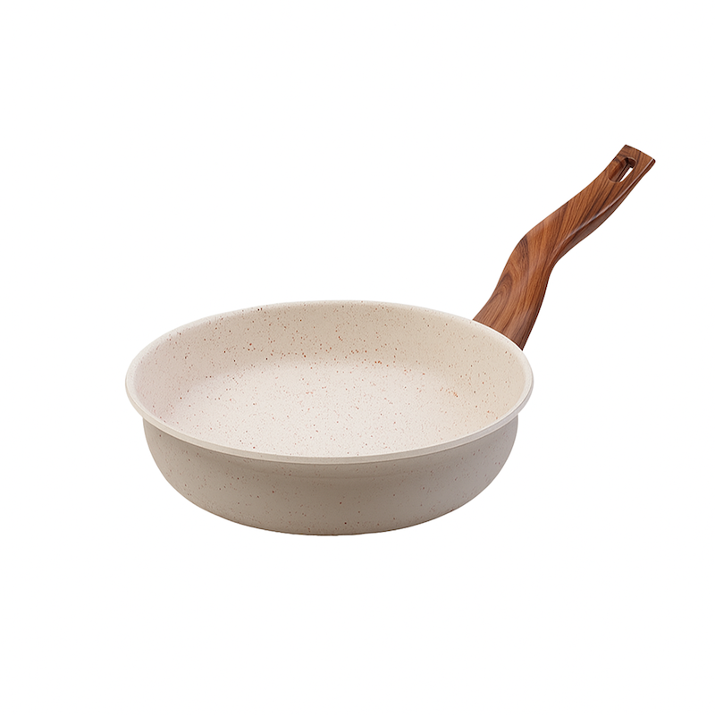 تابه تکدسته چدن گرانیتی هاناتک سایز ۲۴ رنگ کرم