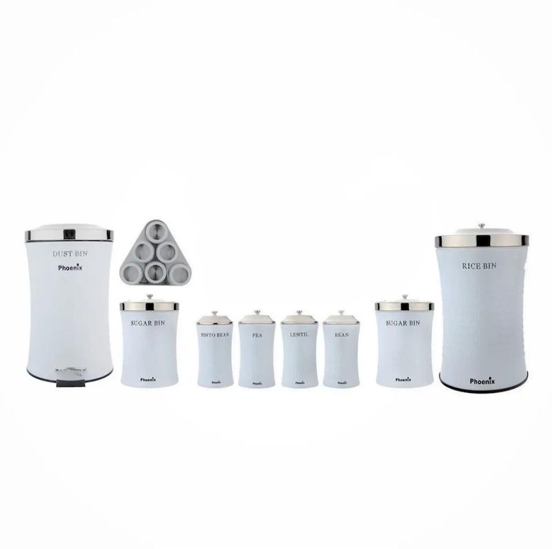 سرویس آشپزخانه 15 پارچه تمام استیل فونیکس مدل DIAMOND