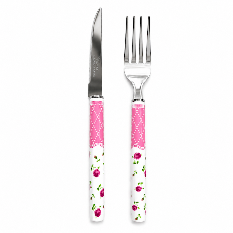 کارد و چنگال میوه وینکس ست ۱۲ تایی گل گلی