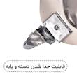 سینی پذیرایی رزلند بزرگ مدل حلقه نگین استیل