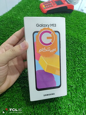 سامسونگ  Galaxy M13 india 128/6GB جعبه باز نو آکبند کد رجیستر استفاده نشده با گارانتی شرکتی ۱۸ ماهه