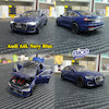 ماکت فلزی ماشین آئودی Audi A6L سایز 1/24 رنگ سرمه ای متالیک فول سقف شیشه ای(تصاویر اختصاصی)