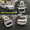 ماکت فلزی ماشین بی ام و BMW 7 Series سری 7 رنگ سفید متالیک سایز 1/24 حدود 22 سانت درب باک باز شونده(تصاویر اختصاصی)نو