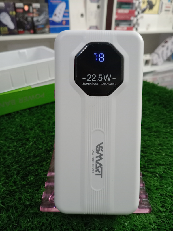 پاور بانک  V-SMARTمدل 515 فست شارژ 22.5W ظرفیت 20000 آمپر گارانتی سلامت فیزیکی (تصاویر اختصاصی)