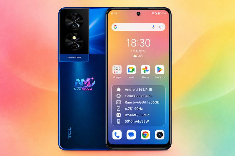 گوشی TCL مدل 50SE رم 6 حافظه 256 با گارانتی شرکتی و کد فعالسازی 