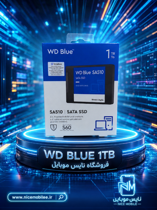 حافظه SSD اینترنال SATA III وسترن دیجیتال مدل WD BLUE SA510 ظرفیت 1 ترابایت