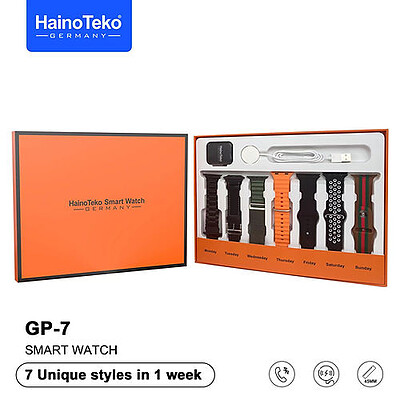 ساعت هوشمند HainoTeko مدل GP7 با 7 عدد بند پک هدیه