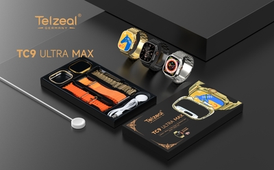 ساعت هوشمند Telzeal TC9 Ultra Max فوق‌العاده با 3 بند و قاب با گارانتی اصالت 