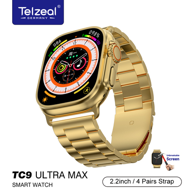 ساعت هوشمند Telzeal TC9 Ultra Max فوق‌العاده با 3 بند و قاب با گارانتی اصالت 