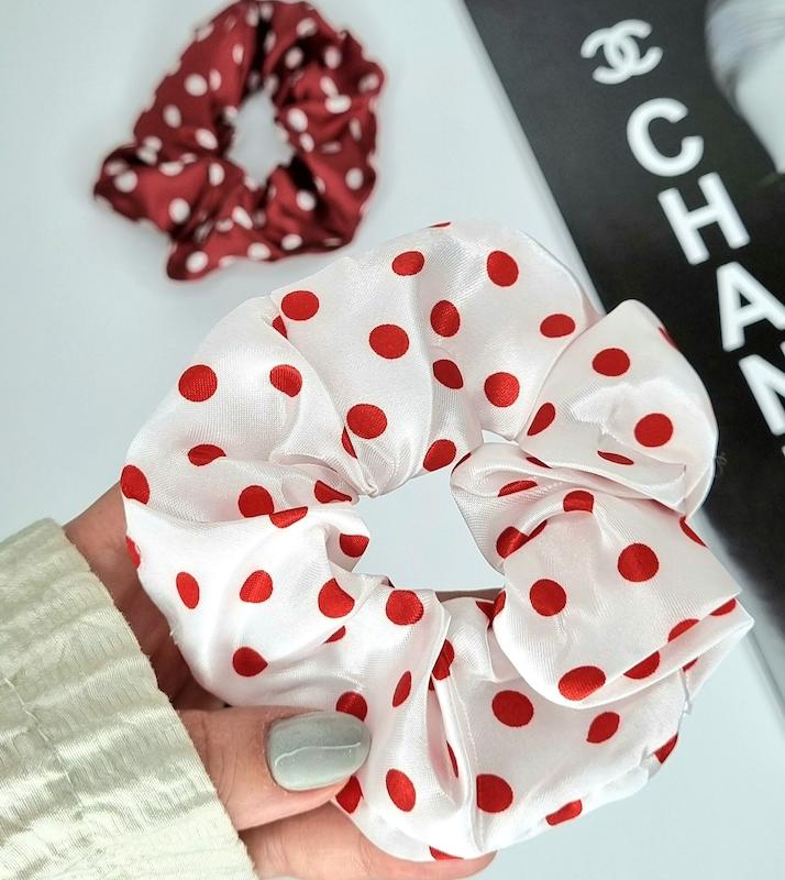 اسکرانچی ساتن خالخالی