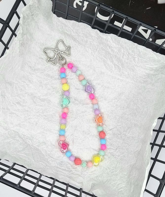 فون چارم قلب با آویز پاپیون