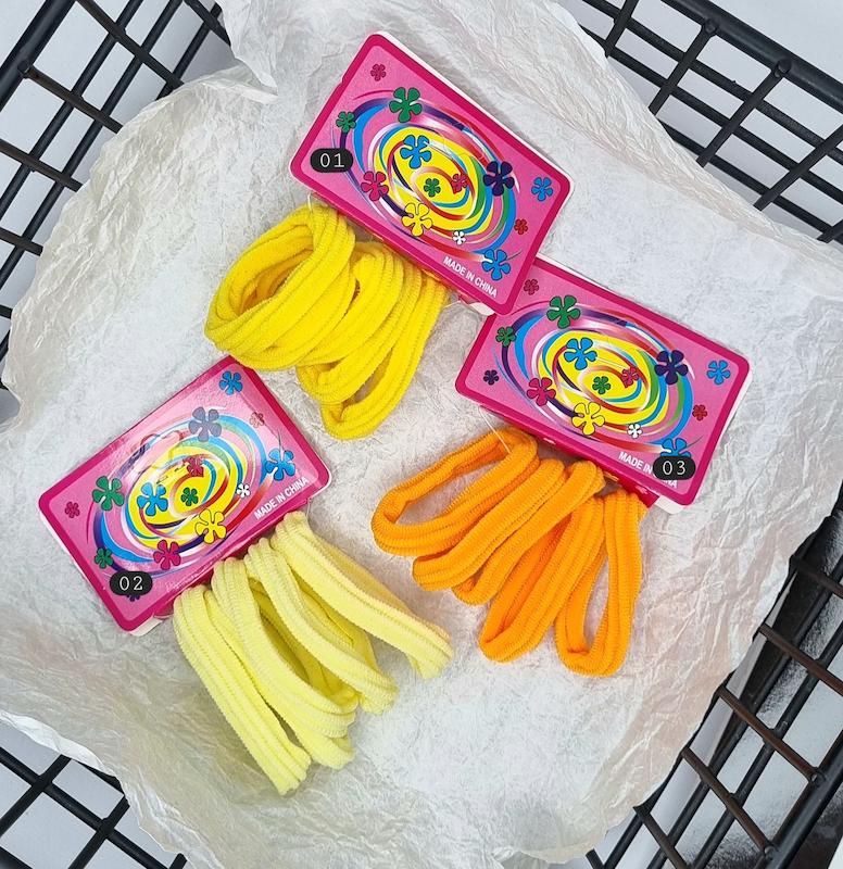 پک ۵ عددی کش مو حوله‌ای 🧡 | نرم و روزمره 