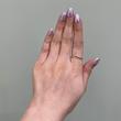 انگشتر طلا زنانه 18 عیار مینیمال V shape