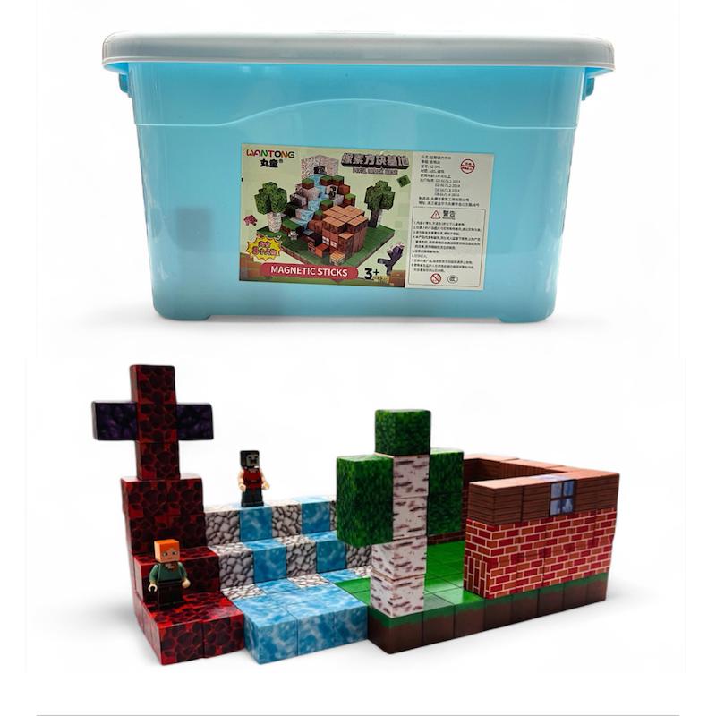 مکعب‌های مغناطیسی (مگنت کیوب) مدل ماینکرافت