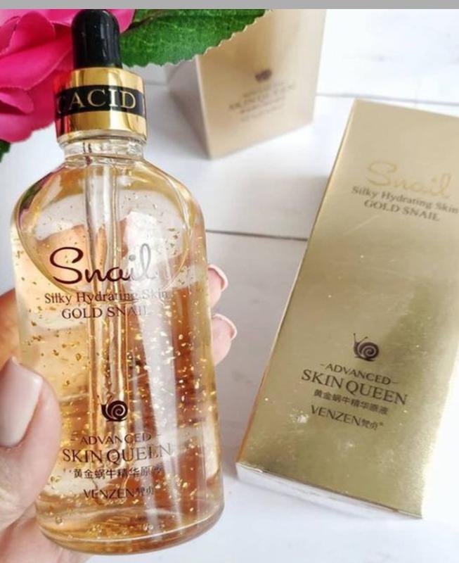 سرم جوانساز و روشن کننده طلا و حلزون وزه