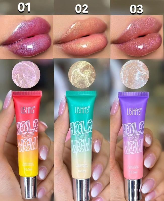 لیپ گلاس شایندار هلوگرامیUSHAS