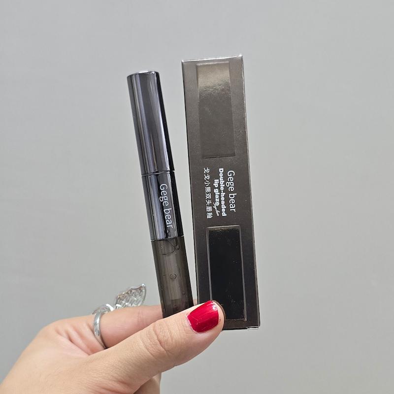 رژلب مخملی و لیپ گلاس دوطرفه Gege bear