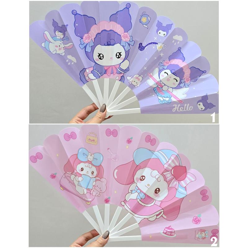 بادبزن تاشو فانتزی کرومی و ملودی(سایزبزرگ)