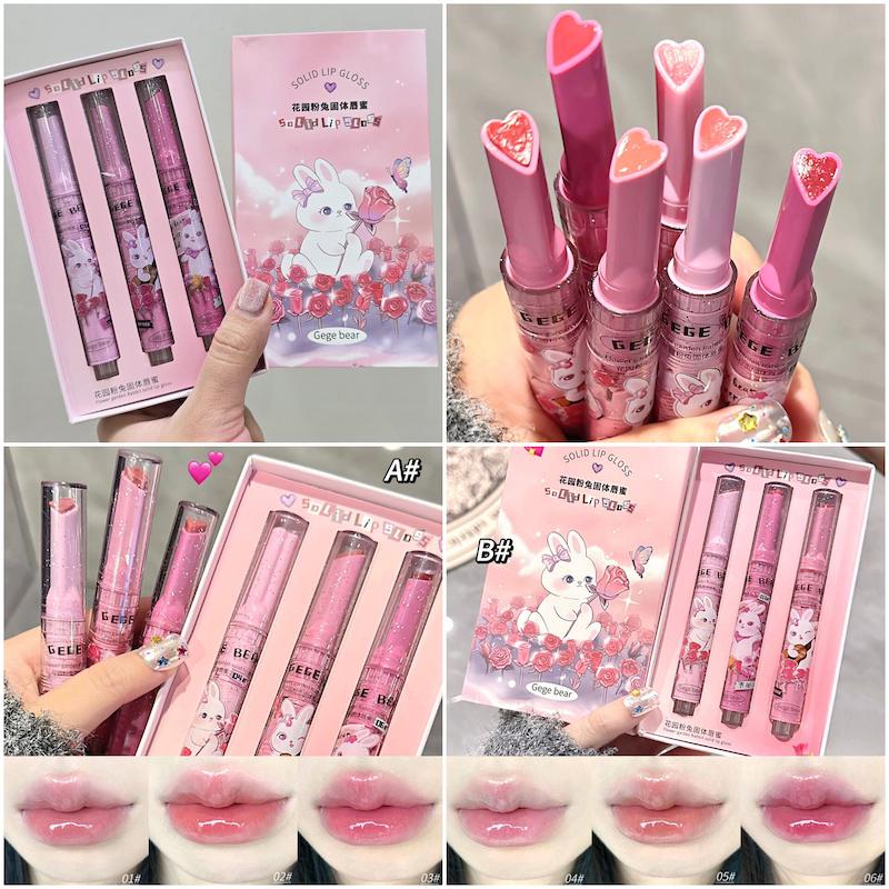 لیپ پلامپر فانتزی قلبی GeGe Bear