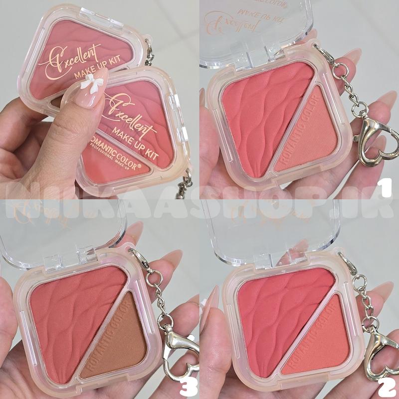 رژگونه پودری دو رنگ RomanticColor 