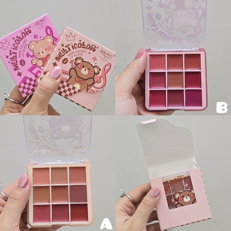 پالت چرب رژلب 9رنگ ARTSKIN